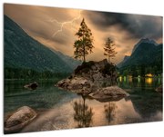 Tablou - lacul în munți (90x60 cm)