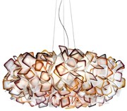 Lustra design unicat realizata manual Clizia Orange, 78cm