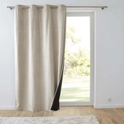 Draperie bej termoizolantă din catifea 140x260 cm Polarchic – douceur d'intérieur