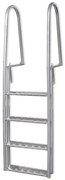 vidaXL Scară amdocare/piscină cu 4 trepte, aluminiu, 167 cm