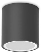 Mini Plafoniera Exterior Techo pl1 round d09, Protectie IP54, Negru