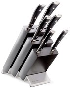 Wüsthof CLASSIC IKON set 7 cuțite bucătărie, suport, frasin/negru