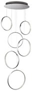 Lustra LED casa scarii design ultra-modern Rings 3166-6CC SRT