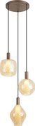 Lampă suspendată de design bronz închis 3 lumini - Ard