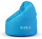 Fotoliul tip puf Diablo Chairs pentru copii: Albastru