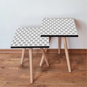 Masă pliabilă 2SHP Negru, 2 buc