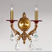 Aplica de perete LUX fabricat manual,cristal Asfour, ceramica Celia 2701/2 Bejorama