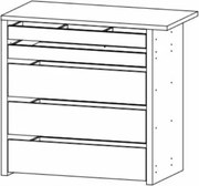 Caseta cu 5 sertare 88x81cm