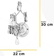 Aplică TERESA 1xE14/6W/230V bronz ONLI