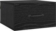 vidaXL Dulap de noapte Stejar Negru 35 x 35 x 20 cm Lemn compozit