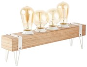 Brilliant - Lampă de masă WHITEWOOD 4xE27/60W/230V
