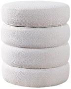 Taburete cu spatiu de depozitare, Tesatura Boucle, VOQUE 50cm