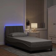 vidaXL Cadru de pat fără saltea Taupe 80x200 cm țesătură