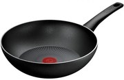 Tigaie wok Tefal C2921953 Force, 28 cm, Acoperire antiaderenta, Thermo-Signal, Thermo-Fusion, Inductie, Negru