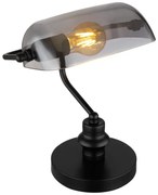 Veioza, lampa de masa design modern Antique negru, fumuriu