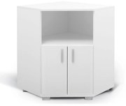 Comoda de colt Roma RU 72-37x72-37x52x95 cm Alb