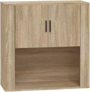 vidaXL Dulap de perete, stejar sonoma, 80x33x80 cm, lemn prelucrat