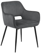 MAZZONI EXPORT LORA Gri (material textil Dublin 40) - SCAUN MODERN CU COTIERE