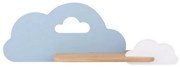 Aplică LED cu raft pentru copii CLOUD LED/5W/230V albastru/alb
