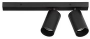 Plafoniera cu 2 spoturi GU10 ZELOS negru