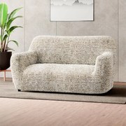 Huse bielastice GLORIA bej fotoliu dublu (l. 120 - 160 cm)