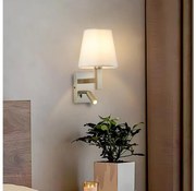 Lampă LED de perete Brilagi DAYA 1xE14/40W/230V + LED/3W alb/crom mat