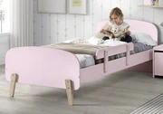 Set Pat Kiddy 90x200 cm cu Bară de Siguranță, pentru Camera Copii, Roz Pal – Vipack