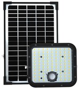 Proiector LED solar cu senzor LED/30W/6,4V 6400K