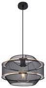 Lustra/ Pendul metal negru/auriu BELLONA