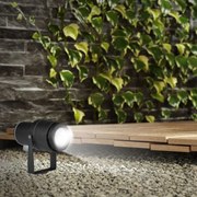 Lampă LED de exterior LED/12W/100-240V IP65 negru, lumină verde