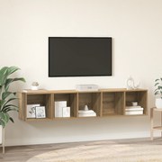 vidaXL Set dulap TV 2 pcs stejar artizanal 37 x 37 x 142.5 cm