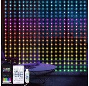 Perdea LED RGB dimabilă de Crăciun WIZARD 400xLED/USB 2x2m + telecomandă