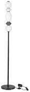 Lampadar LED decorativ ceramica gri, alb, PALLINA