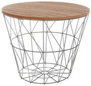 Masuta de cafea din lemn si metal