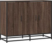 vidaXL Servantă, stejar maro, 94x35x76 cm, lemn compozit