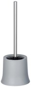 Perie pentru toaletă și recipient din plastic, WENKO, gri