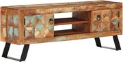 vidaXL Comodă TV, 112x30x45 cm, lemn masiv reciclat