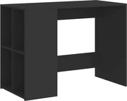 vidaXL Birou, negru, 102x50x75 cm, lemn prelucrat