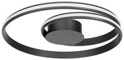 Redo 01-4359 - Plafonieră LED dimabilă TORSION, 40W/230V, neagră