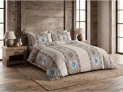 Lenjerie de pat din polibumbac HEART RETRO POLY maro Dimensiune lenjerie de pat: 70 x 90 cm | 140 x 200 cm