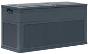 vidaXL Ladă de depozitare de grădină, antracit, 320 L