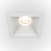 Spot LED incastrabil dimabil design tehnic Alpha alb, 6,5x6,5cm, 3000K