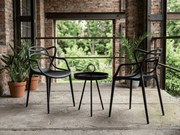 Set de gradina KATO SIRVON - 2 scaune si masa rotunda, neagra