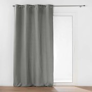 Draperie gri termoizolantă din microfibră 135x260 cm Micropolar – douceur d'intérieur