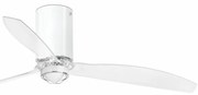 Lustra cu Ventilator si telecomanda MINI TUBE M LED alb/transparent