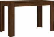 vidaXL Masă de bucătărie, stejar maro, 120x60x76 cm, lemn prelucrat