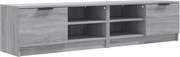 vidaXL Comodă TV, 2 buc., Sonoma gri, 80x35x36,5 cm, lemn prelucrat