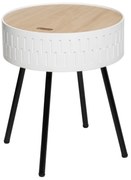 Masuta de cafea rotunda SHIRO cu depozitare