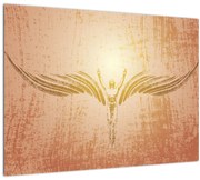 Tablou pe sticlă - Abstracția angelică (70x50 cm)