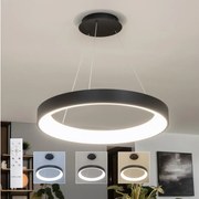 Brilagi - Pendul LED FALCON II cu dimmer, pe cablu, 99W/230V, diam. 60 cm, negru + telecomandă